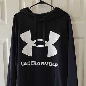 Under Armour Black Hoodie with White Logo
